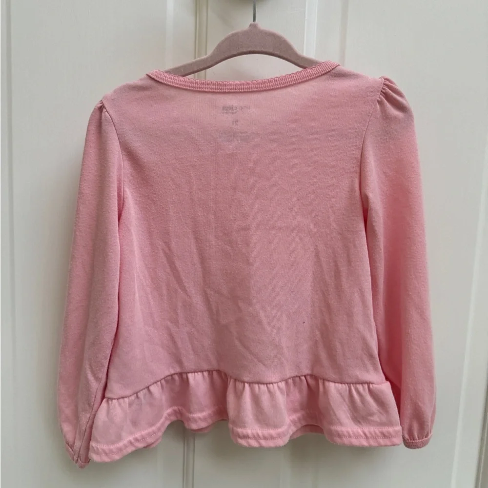 Carter’s 2T Girls Pink Warm Hug in a Mug Bear Long Sleeve Pajama Top